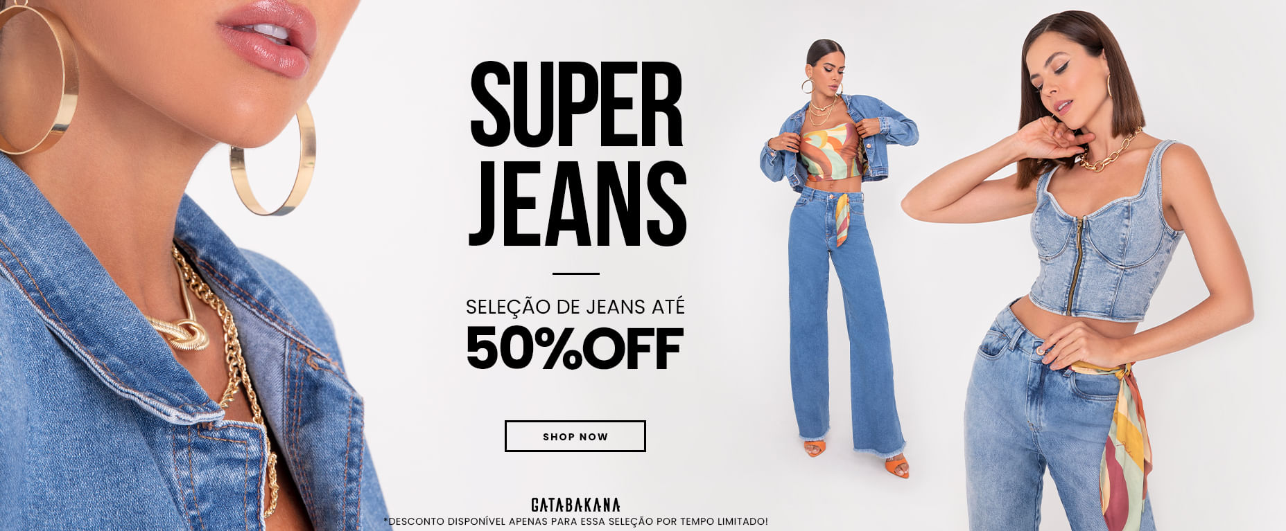 Jeans com descontos até 50%OFF!