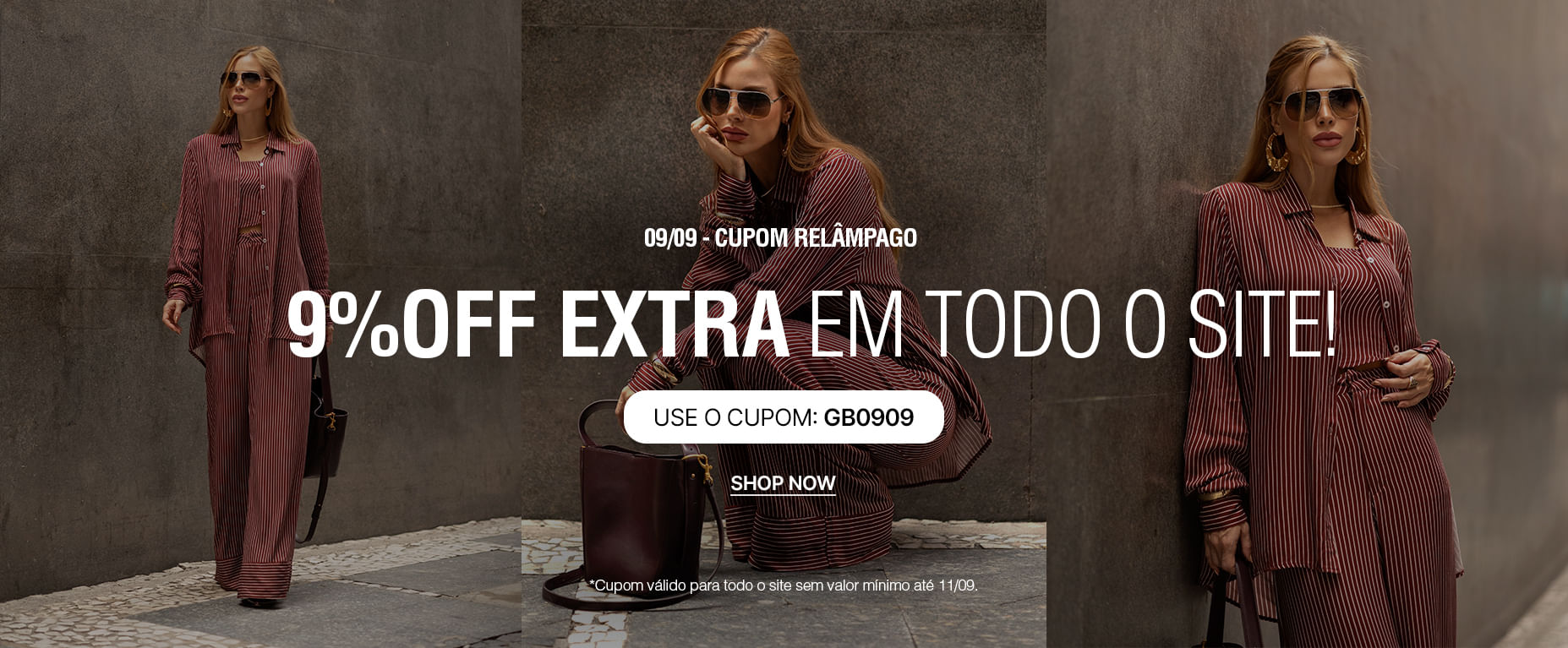 Cupom relâmpago - 09/09