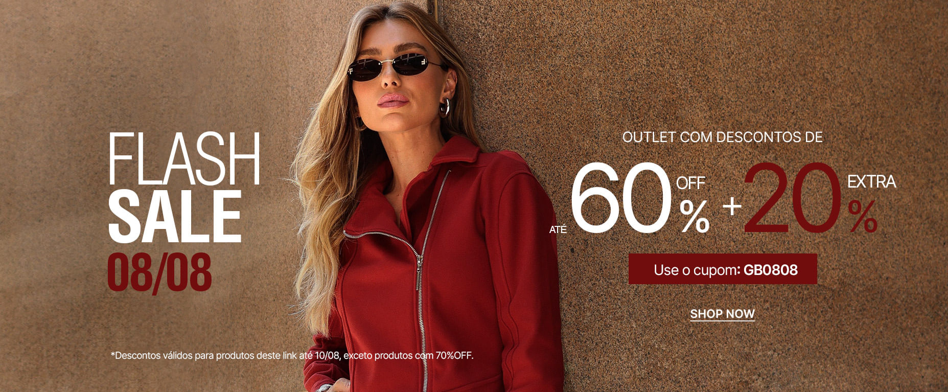 Sale até 60%OFF (Flash Sale)