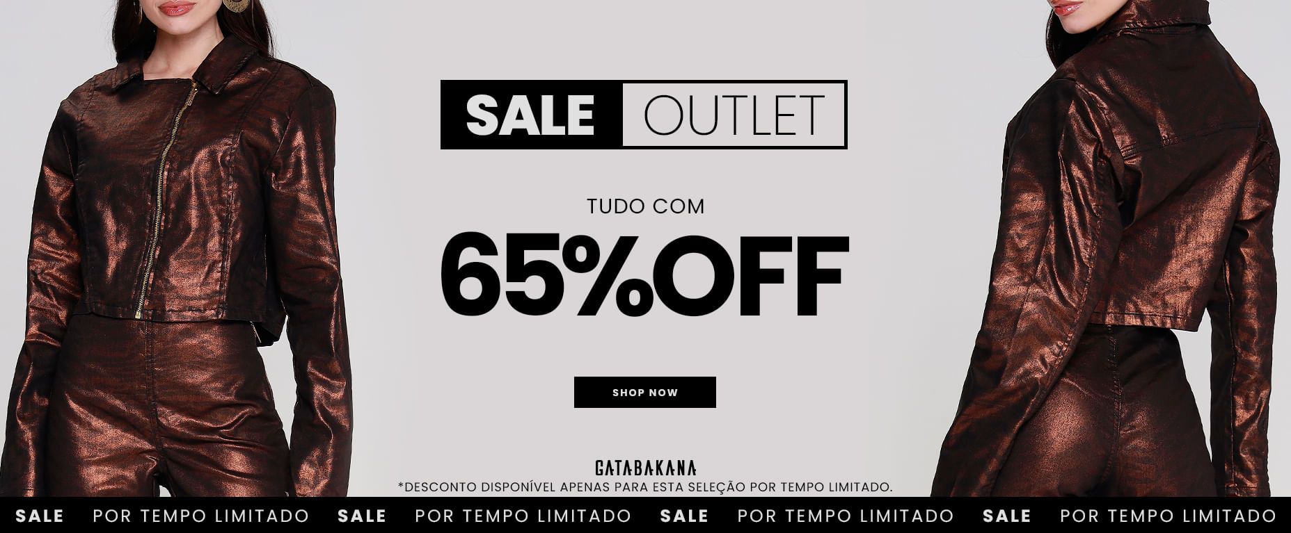 Todo o Outlet com 65%OFF!