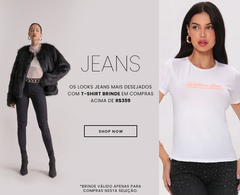 Os looks jeans mais desejados com BRINDE em comprar acima de R$359!!