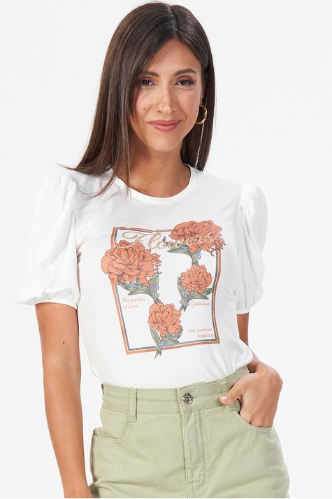 T-Shirt-Floral-Love