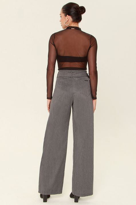 Wide Leg 32 Cinto Denim