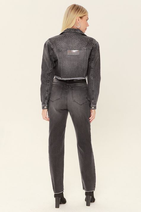 Mom 30 Black Denim Fashion