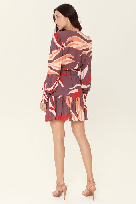 Vestido Solto Folhagem