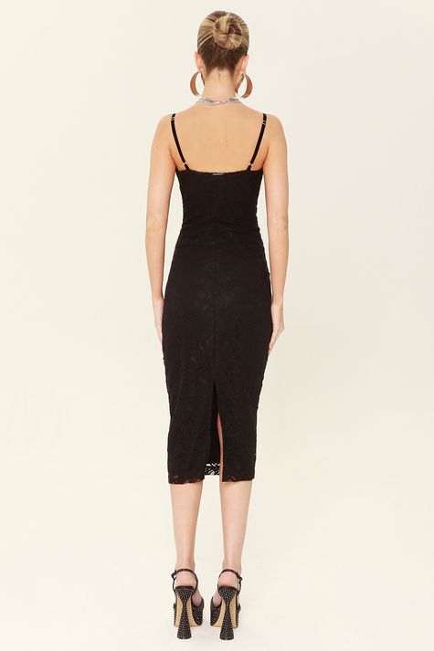 Vestido-Justo-De-Renda