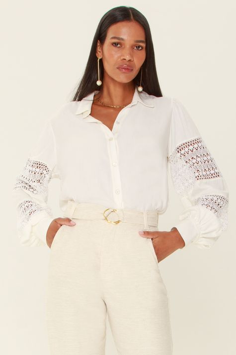 Camisa Soft Renda