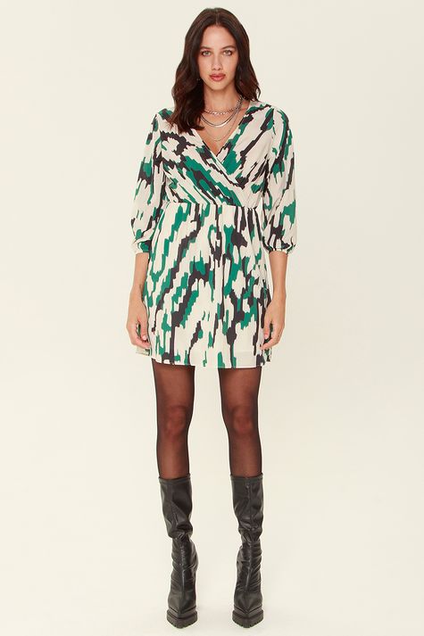 Vestido Solto Abstrato