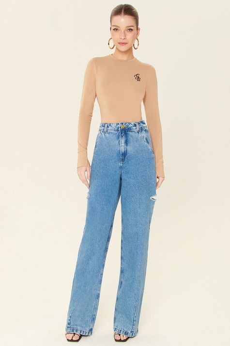 Wide Leg 30 Gtbkn Denim