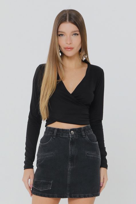 Manga Longa Suede