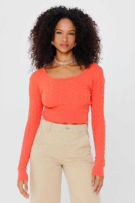 Cropped Decote Quadrado