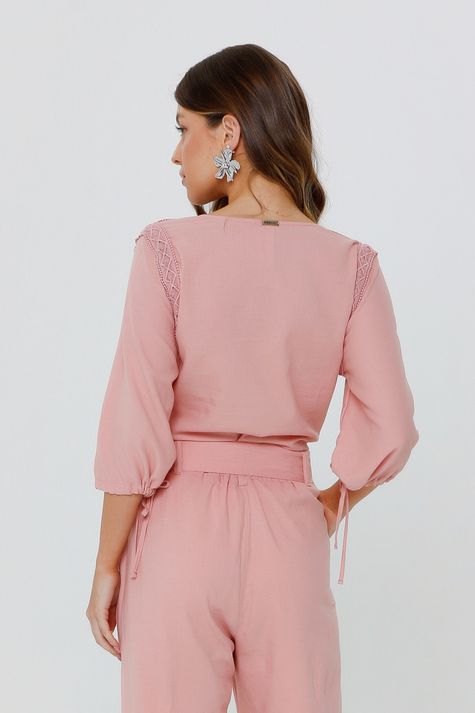 Blusa Com Renda