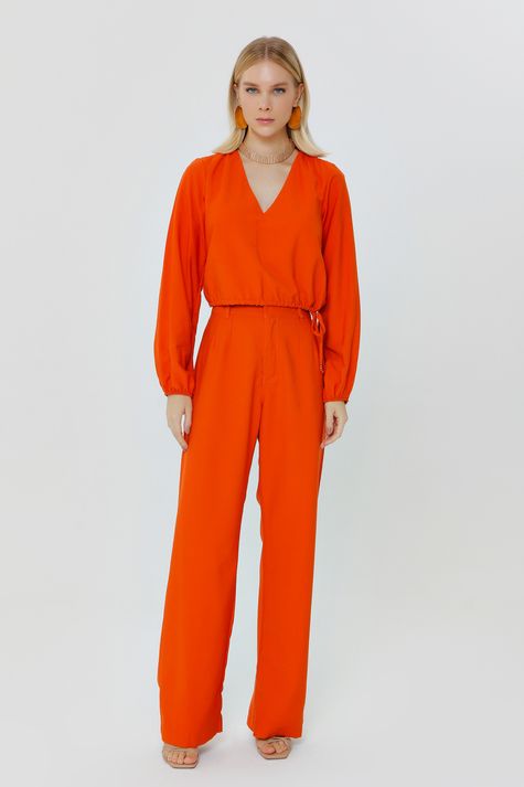 Calca Wide Leg Alfaiataria