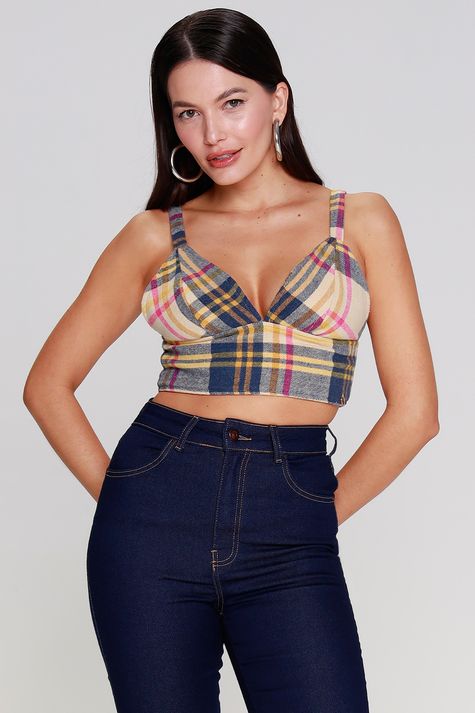 Cropped Flanel Fashion