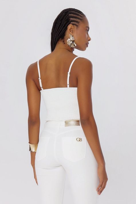 Cropped-Bordado-Sarja