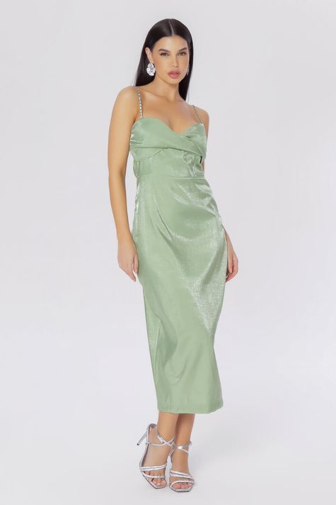 Vestido Junto Midi Jade