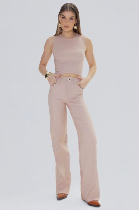 Calca-Wide-Leg-Tweed
